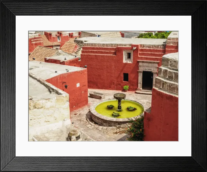 Framed Print : Zocodober Square, elevated view, Santa Catalina Monastery, Arequipa, Peru Framed Print : Zocodober Square, elevated view, Santa Catalina Monastery, Arequipa, Peru