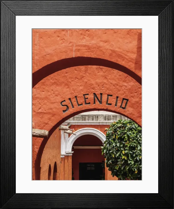 Framed Print : Silent Patio, Santa Catalina Monastery, Arequipa, Peru Framed Print : Silent Patio, Santa Catalina Monastery, Arequipa, Peru