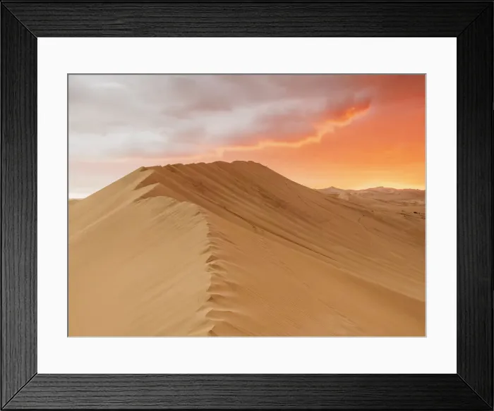 Framed Print : Sand Dunes of Ica Desert near Huacachina at sunset, Ica Region, Peru Framed Print : Sand Dunes of Ica Desert near Huacachina at sunset, Ica Region, Peru