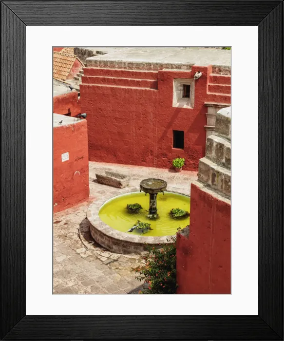 Framed Print : Zocodober Square, elevated view, Santa Catalina Monastery, Arequipa, Peru Framed Print : Zocodober Square, elevated view, Santa Catalina Monastery, Arequipa, Peru