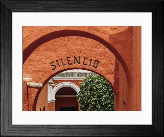 Framed Print : Silent Patio, Santa Catalina Monastery, Arequipa, Peru Framed Print : Silent Patio, Santa Catalina Monastery, Arequipa, Peru