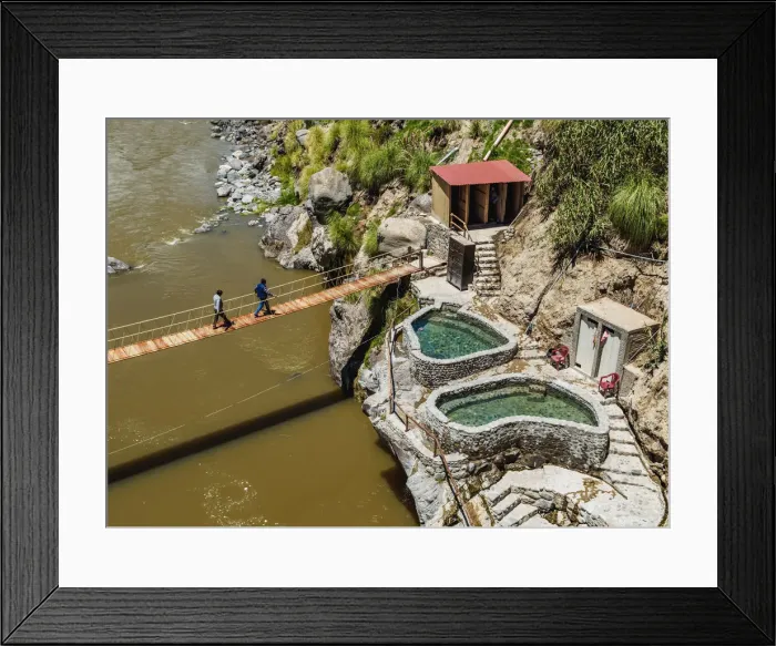 Framed Print : Thermal Pools, Chivay, Arequipa Region, Peru