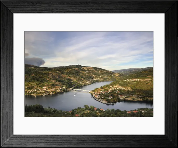 Framed Print : The Douro river at Porto Antigo, Cinfaes do Douro. Portugal Framed Print : The Douro river at Porto Antigo, Cinfaes do Douro. Portugal