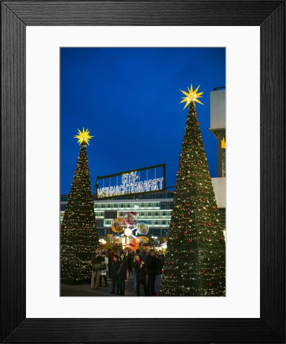 Framed Print : Germany, Berlin, Charlottenburg, Kurfurstendam, Europa Center, City Christmas market Framed Print : Germany, Berlin, Charlottenburg, Kurfurstendam, Europa Center, City Christmas market