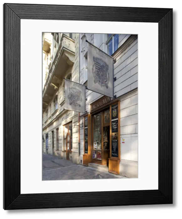 Framed Print : Jewish Restaurant, Jewish Quarter, Prague, Czech Republic Framed Print : Jewish Restaurant, Jewish Quarter, Prague, Czech Republic