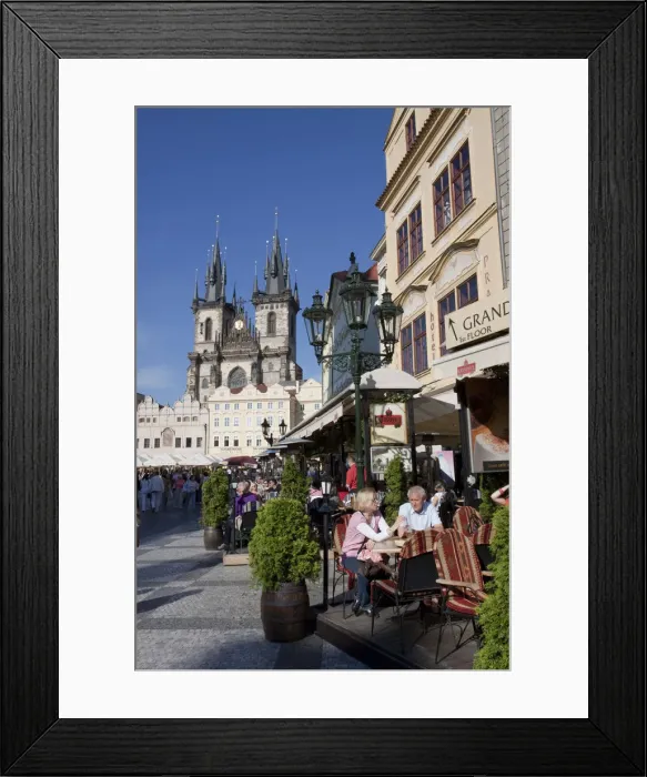 Framed Print : Old Town Square and Church of our Lady before Tyn, Prague, Czech Republic