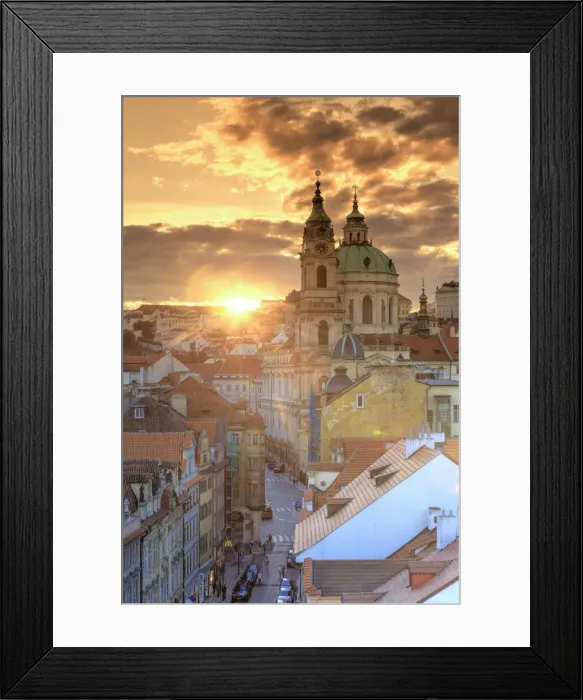 Framed Print : Czech Republic, Prague, Little Quarter (Mala Strana) Framed Print : Czech Republic, Prague, Little Quarter (Mala Strana)