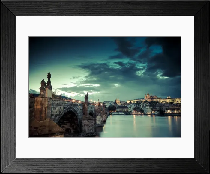 Framed Print : Czech Republic, Prague, Stare Mesto (Old Town), Charles Bridge, Hradcany Castle and St Framed Print : Czech Republic, Prague, Stare Mesto (Old Town), Charles Bridge, Hradcany Castle and St