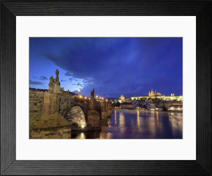 Framed Print : Czech Republic, Prague, Stare Mesto (Old Town), Charles Bridge, Hradcany Castle and St Framed Print : Czech Republic, Prague, Stare Mesto (Old Town), Charles Bridge, Hradcany Castle and St