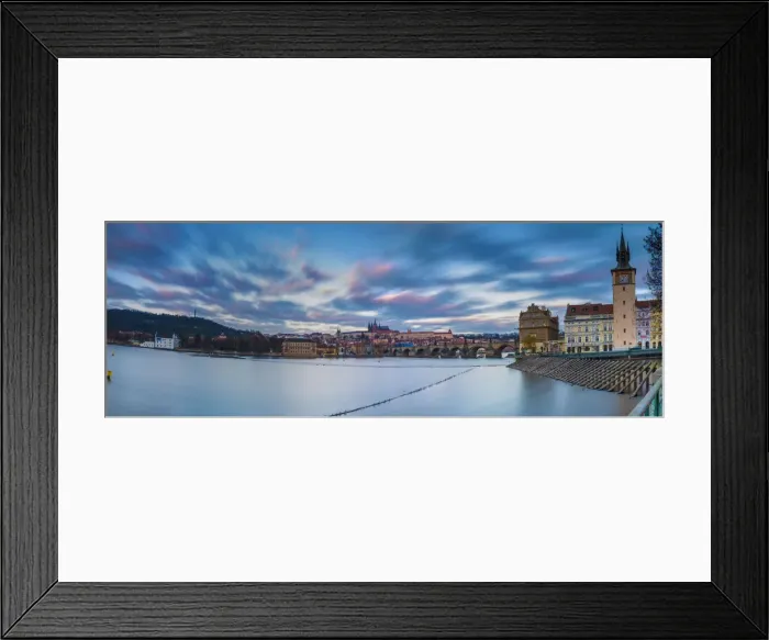 Framed Print : Vltava River and Prague, Czech Republic Framed Print : Vltava River and Prague, Czech Republic