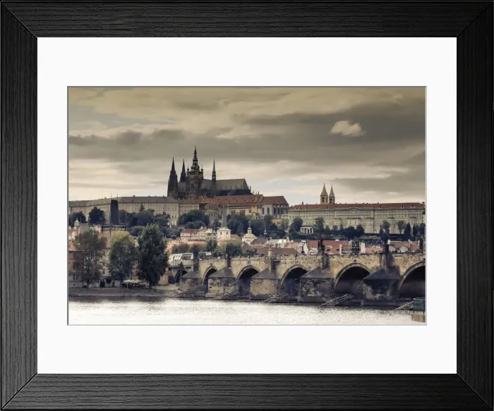 Framed Print : Czech Republic, Prague, Stare Mesto (Old Town), Charles Bridge, Hradcany Castle and St Framed Print : Czech Republic, Prague, Stare Mesto (Old Town), Charles Bridge, Hradcany Castle and St