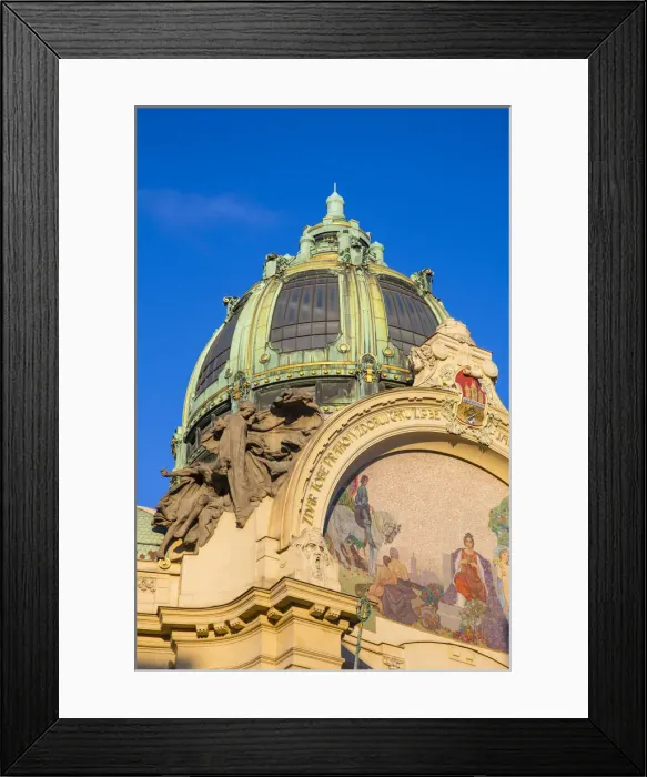 Framed Print : Municipal House, Prague, Czech Republic Framed Print : Municipal House, Prague, Czech Republic
