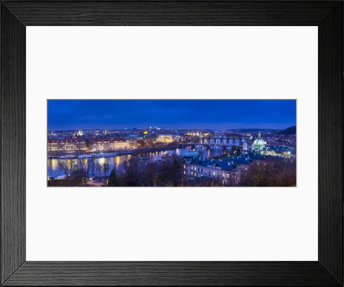 Framed Print : View of the Vltava River and Prague, Czech Republic Framed Print : View of the Vltava River and Prague, Czech Republic