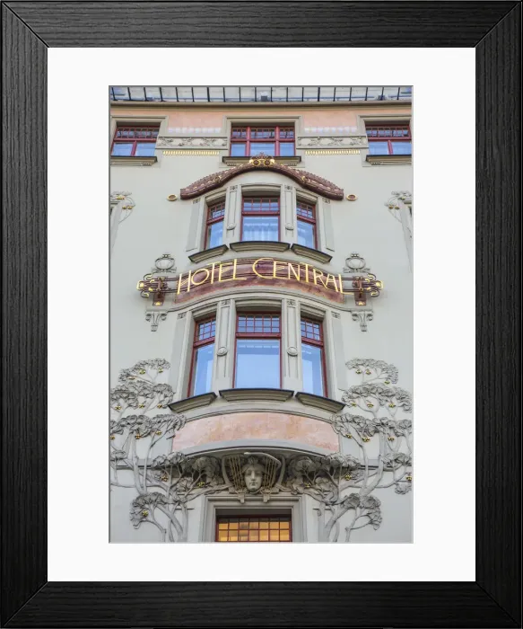 Framed Print : Hotel Central, Hybernska, Old Town, Prague, Czech Republic