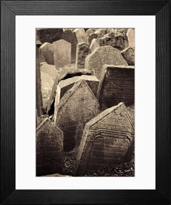 Framed Print : Czech Republic, Prague, Jewish Quarter, Old Jewish Cemetery Framed Print : Czech Republic, Prague, Jewish Quarter, Old Jewish Cemetery