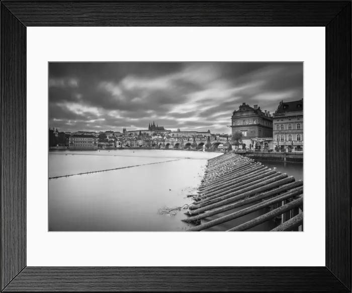 Framed Print : Vltava River and Prague, Czech Republic Framed Print : Vltava River and Prague, Czech Republic