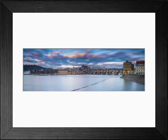 Framed Print : Vltava River and Prague, Czech Republic Framed Print : Vltava River and Prague, Czech Republic