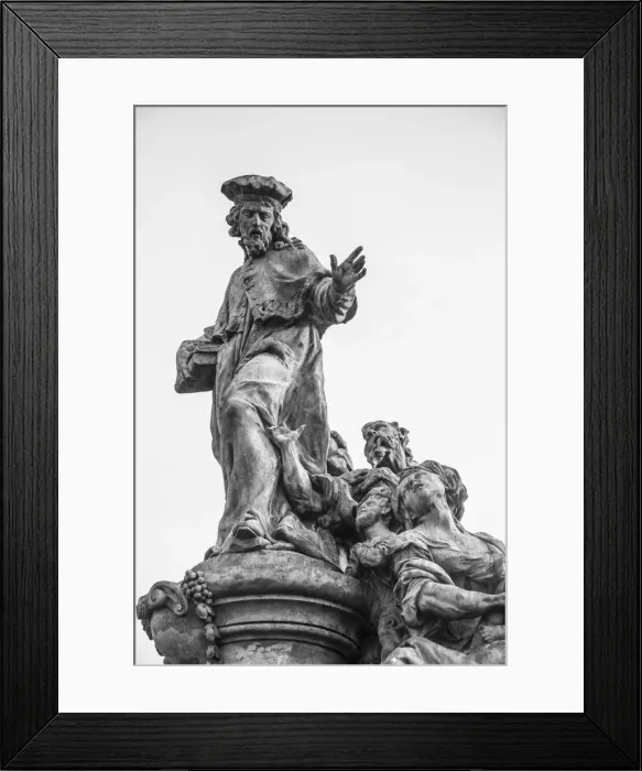 Framed Print : Statue, Charles Bridge, (Karluv most), Prague, Czech Republic Framed Print : Statue, Charles Bridge, (Karluv most), Prague, Czech Republic