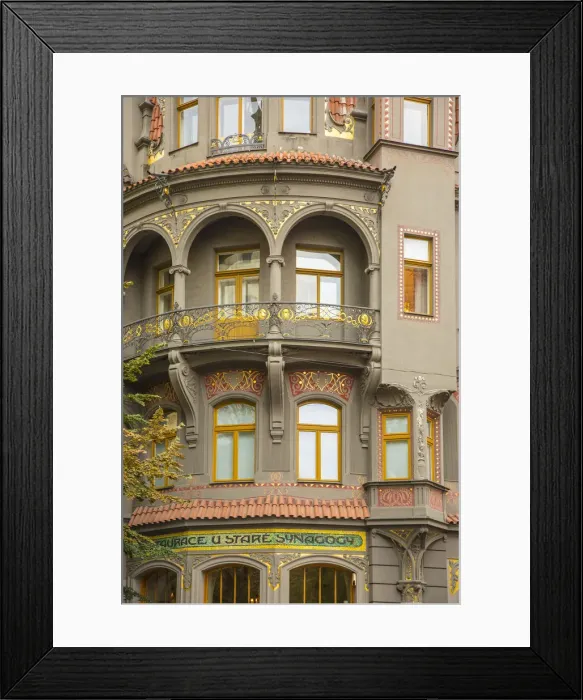 Framed Print : Jewish Restaurant, Parizska street, Old Town, Prague, Czech Republic Framed Print : Jewish Restaurant, Parizska street, Old Town, Prague, Czech Republic