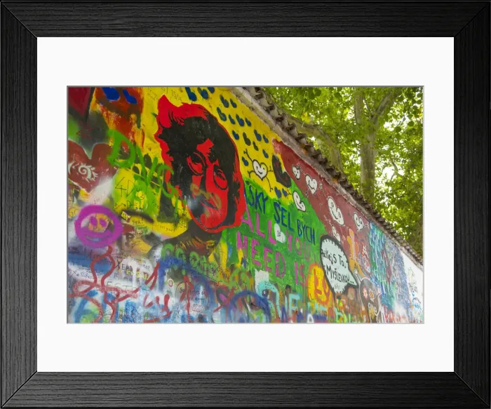 Framed Print : Graffiti on the Lennon wall, Mala Strana (Little Quarter), Prague, Czech Republic Framed Print : Graffiti on the Lennon wall, Mala Strana (Little Quarter), Prague, Czech Republic