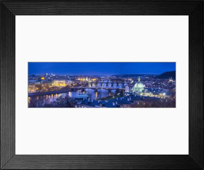 Framed Print : View of the Vltava River and Prague, Czech Republic Framed Print : View of the Vltava River and Prague, Czech Republic