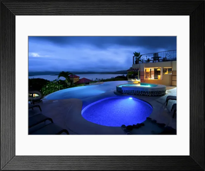 Framed Print : Costa Rica, El Castillo, Mountain Lodge, Lake Arenal, Swimming Pool Framed Print : Costa Rica, El Castillo, Mountain Lodge, Lake Arenal, Swimming Pool