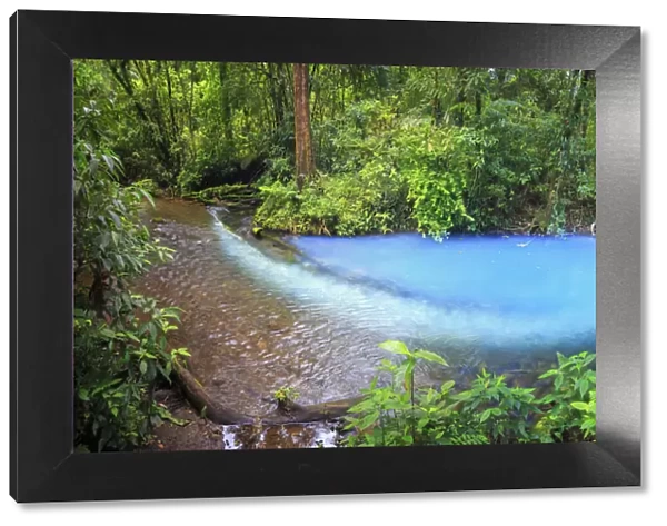 Costa Rica, Central Highlands, Volcan Tenorio National Park, Rio Celeste River (with