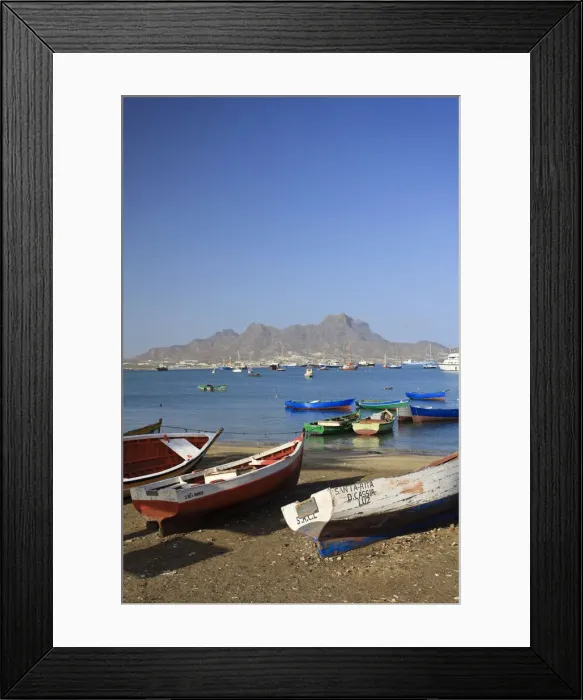 Framed Print : Africa, Cape Verde, Sao Vicente, Mindelo, Harbour Framed Print : Africa, Cape Verde, Sao Vicente, Mindelo, Harbour