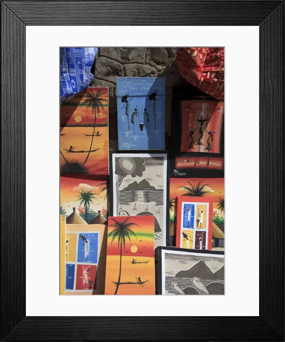 Framed Print : Cape Verde, Sal, Santa Maria Village
