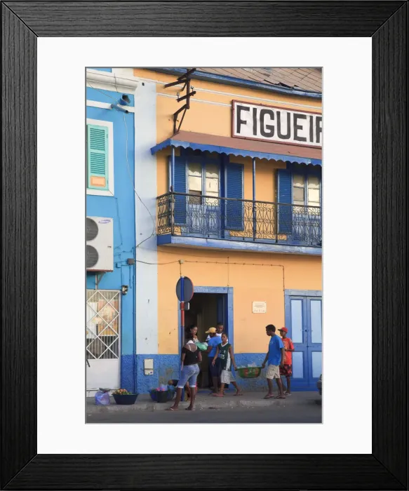 Framed Print : Cape Verde, Sao Vicente, Mindelo, Colonial Architecture Framed Print : Cape Verde, Sao Vicente, Mindelo, Colonial Architecture