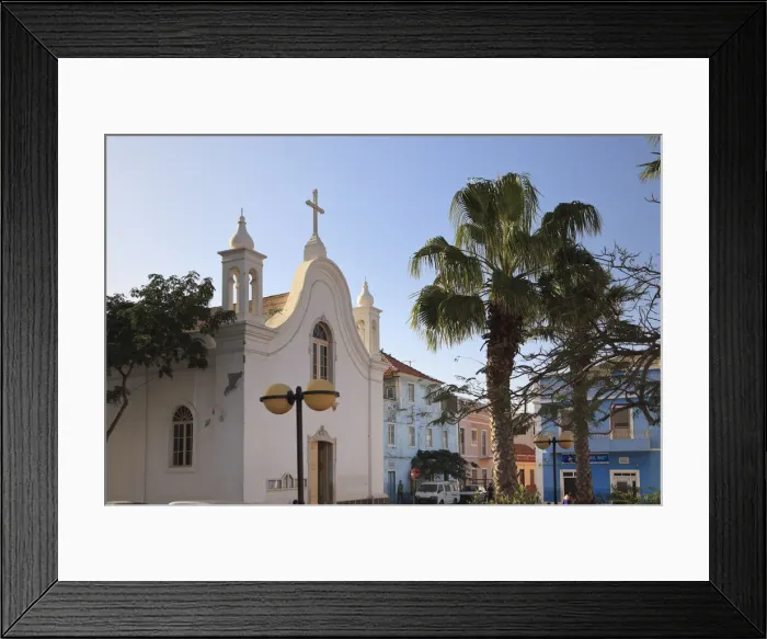 Framed Print : Cape Verde, Sao Vicente, Mindelo, Colonial Architecture Framed Print : Cape Verde, Sao Vicente, Mindelo, Colonial Architecture