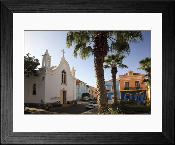 Framed Print : Cape Verde, Sao Vicente, Mindelo, Colonial Architecture Framed Print : Cape Verde, Sao Vicente, Mindelo, Colonial Architecture