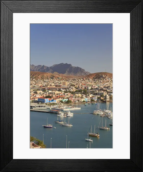 Framed Print : Cape Verde, Sao Vicente, Mindelo, Harbour Framed Print : Cape Verde, Sao Vicente, Mindelo, Harbour