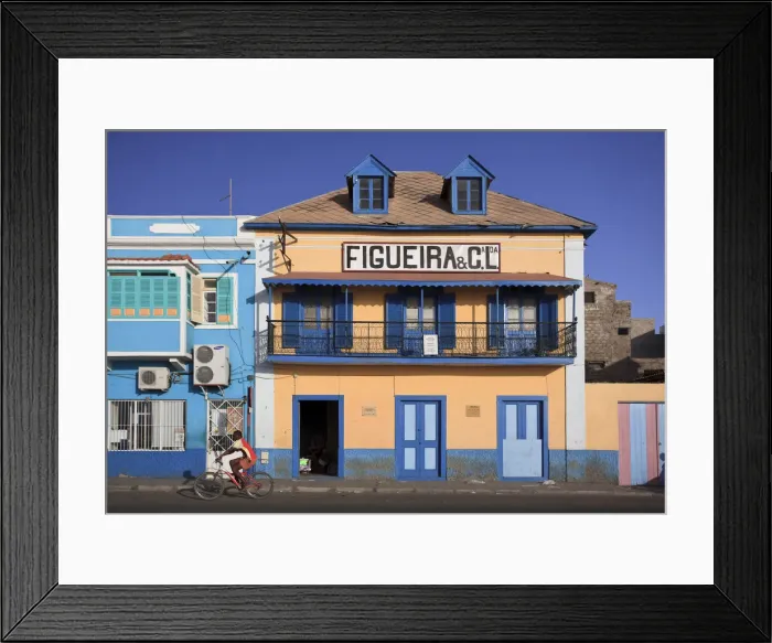 Framed Print : Cape Verde, Sao Vicente, Mindelo, Colonial Architecture on the Waterfront Framed Print : Cape Verde, Sao Vicente, Mindelo, Colonial Architecture on the Waterfront