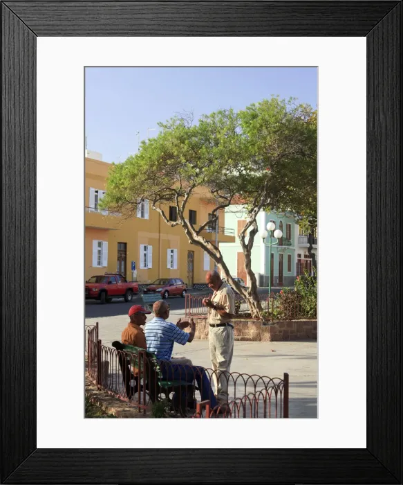 Framed Print : Cape Verde, Sao Vicente, Mindelo, Plaza Amilcar Cabral Framed Print : Cape Verde, Sao Vicente, Mindelo, Plaza Amilcar Cabral
