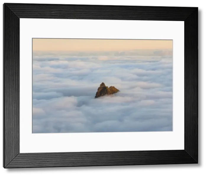 Framed Print : Mountain peak above the clouds, Santo Antao, Cape Verde Framed Print : Mountain peak above the clouds, Santo Antao, Cape Verde