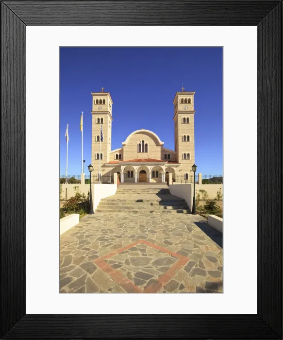 Framed Print : New Church of Timiou Prodromou, Kornos, Cyprus, Eastern Mediterranean Sea Framed Print : New Church of Timiou Prodromou, Kornos, Cyprus, Eastern Mediterranean Sea