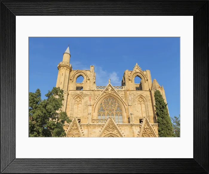 Framed Print : Lala Mustafa Pasha Mosque, formerly Saint Nicholass Cathedral, Famagusta, Northern