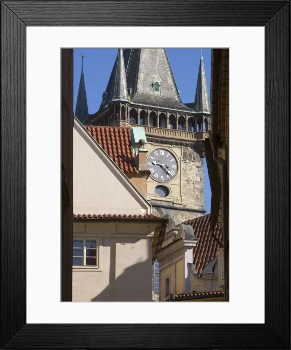 Framed Print : Town Hall Clock Tower, Prague, Czech Republic Framed Print : Town Hall Clock Tower, Prague, Czech Republic