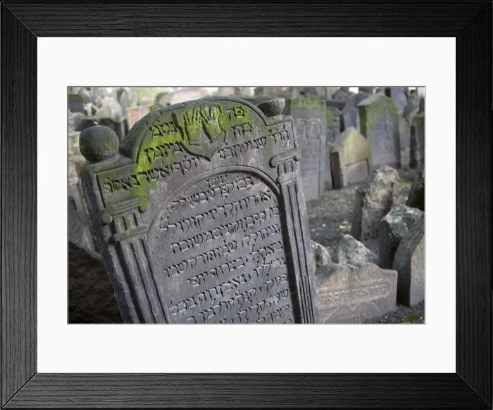Framed Print : Jewish Cemetary, Prague, Czech Republic