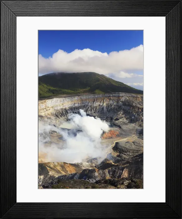 Framed Print : Costa Rica, Central Highlands, Poas Volcano National Park, inner crater Framed Print : Costa Rica, Central Highlands, Poas Volcano National Park, inner crater