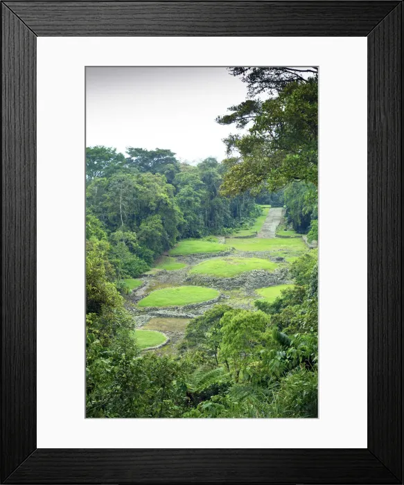 Framed Print : Costa Rica, Guayabo National Monument And Park, Pre-Columbian Archeological Site