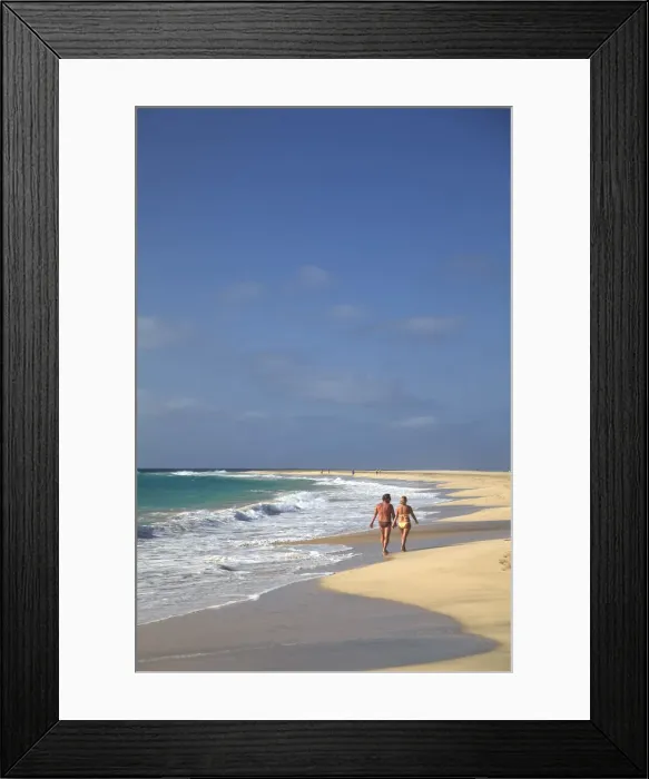 Framed Print : Cape Verde, Sal, Santa Maria Beach Framed Print : Cape Verde, Sal, Santa Maria Beach