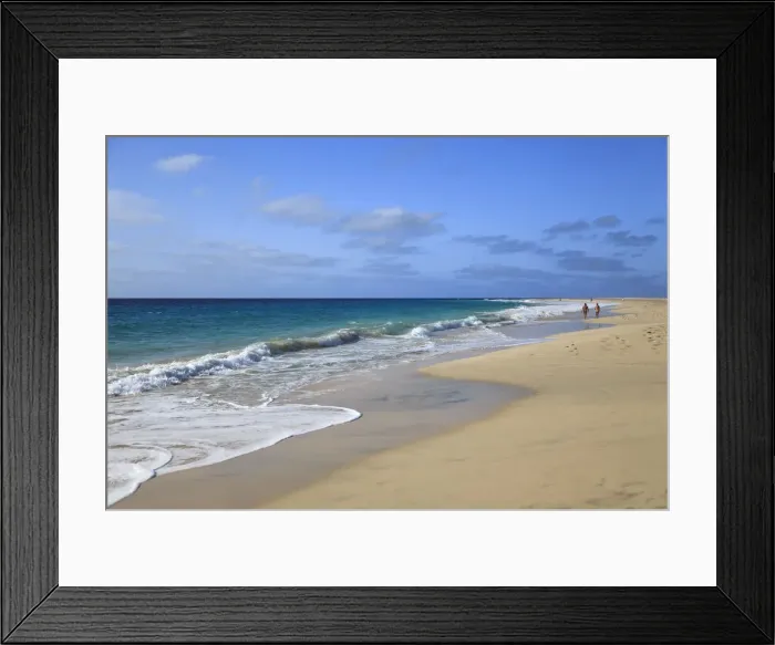 Framed Print : Africa, Cape Verde, Sal, Santa Maria Beach