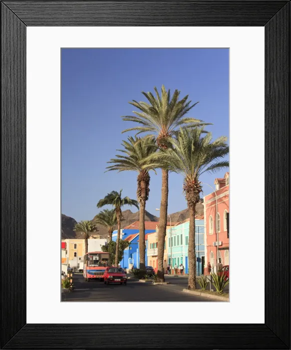 Framed Print : Cape Verde, Sao Vicente, Mindelo, Colonial Architecture on the Waterfront Framed Print : Cape Verde, Sao Vicente, Mindelo, Colonial Architecture on the Waterfront