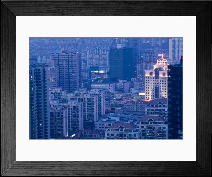 Framed Print : China, Shandong Province, Qingdao, New Town Framed Print : China, Shandong Province, Qingdao, New Town
