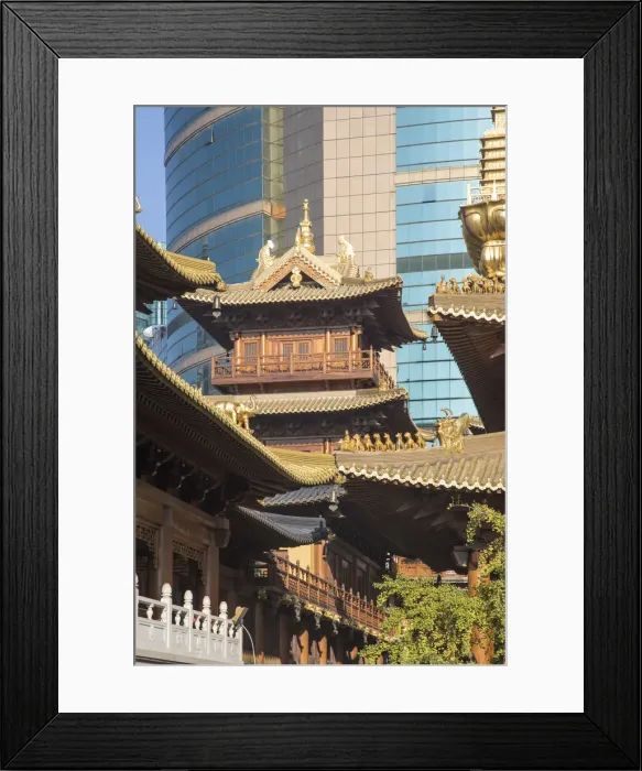 Framed Print : Jing An temple, Shanghai, China Framed Print : Jing An temple, Shanghai, China