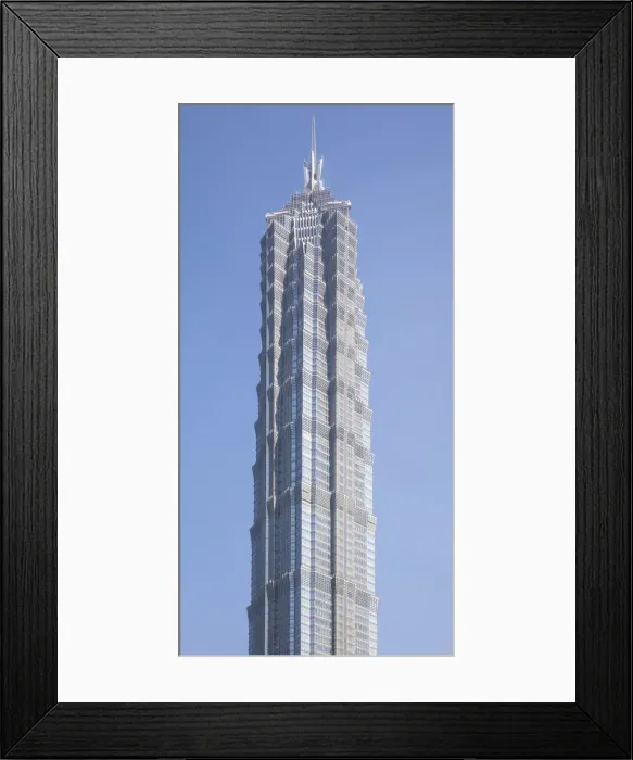 Framed Print : Jinmao Tower, Lujiazui financial district, Pudong, Shanghai, China