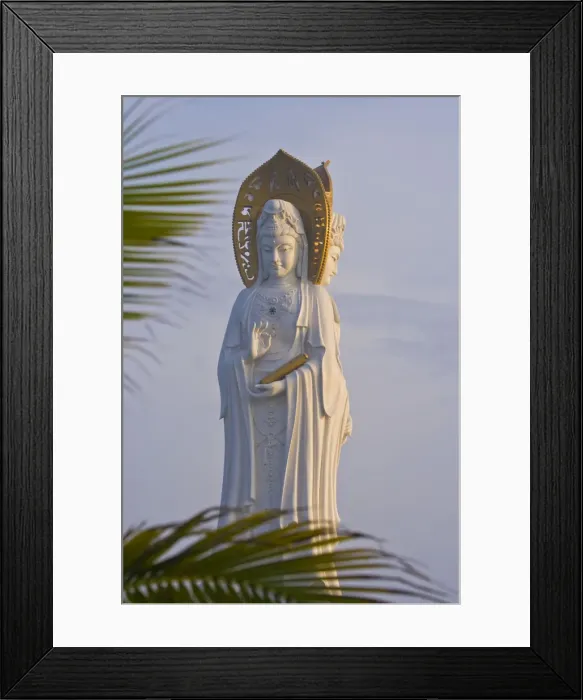 Framed Print : 108-meter Nanshan Guanyin Statue, Hainan Island, Sanya, China Framed Print : 108-meter Nanshan Guanyin Statue, Hainan Island, Sanya, China