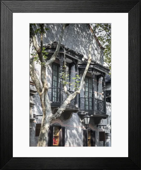 Framed Print : Renovated former Shikumen houses, Xintiandi, Shanghai, China